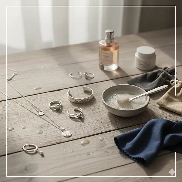 Ασημένια Κοσμήματα: Ο Απόλυτος Οδηγός Φροντίδας και Καθαρισμού ανά Είδος