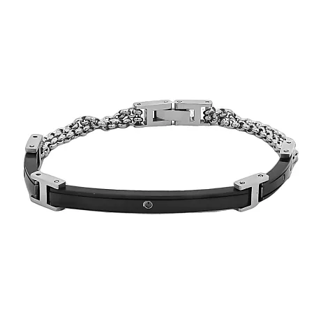 Aνδρικό βραχιόλι από ανοξείδωτο ατσάλι, 21 εκατοστά,TRIBUTE,0230348001