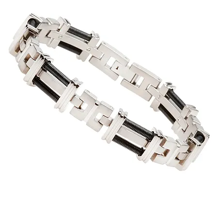 TRIBUTE, Aνδρικό Βραχιόλι από Ανοξείδωτο Ατσάλι