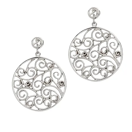 silverline, Ασημένια Γυναικεία Σκουλαρίκια