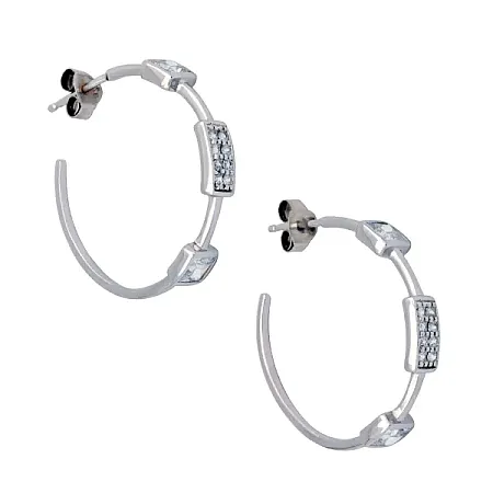 silverline, Ασημένια Γυναικεία Σκουλαρίκια