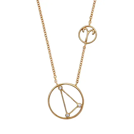 silverline,Ασημένιο Γυναικείο Κολιέ - Κριός