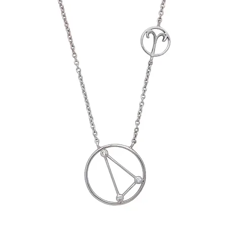 silverline, Ασημένιο Γυναικείο Κολιέ - Κριός