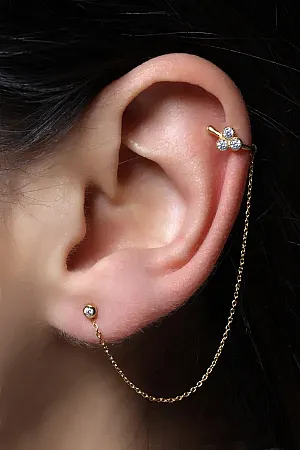 Σκουλαρίκια γυναικεία ασημένια με ζιργκόν, silverline,0130519103