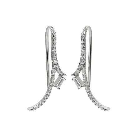 silverline, Ασημένια Γυναικεία Σκουλαρίκια