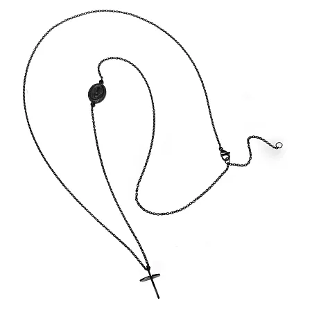 TRIBUTE, Unisex, Κολιέ Ροζάριο από Aνοξείδωτο Aτσάλι