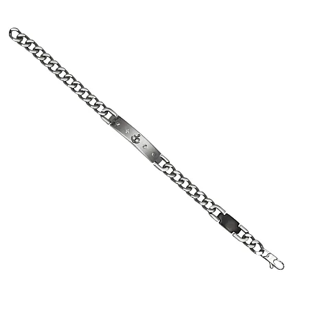 TRIBUTE, Aνδρικό Βραχιόλι από Ανοξείδωτο Ατσάλι