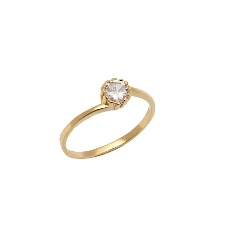 silverline,ασημένιο "Μονόπετρο" Γυναικείο Δαχτυλίδι με ζιργκόν