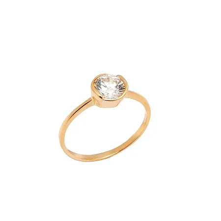 silverline,ασημένιο "Μονόπετρο" Γυναικείο Δαχτυλίδι με ζιργκόν