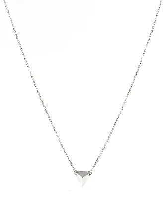 silverline, ασημένιο, γυναικείο κολιέ με άσπρο επιπλατίνωμα χωρίς νικέλιο