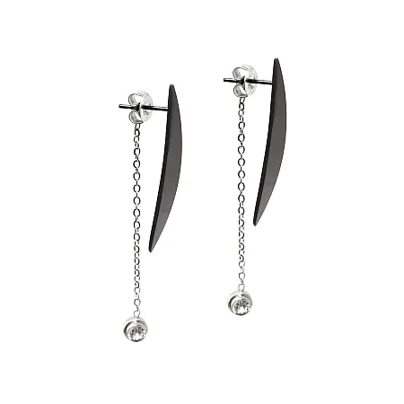 silverline, γυναικεία ,σκουλαρίκια, από, ανοξείδωτο ,ατσάλι,