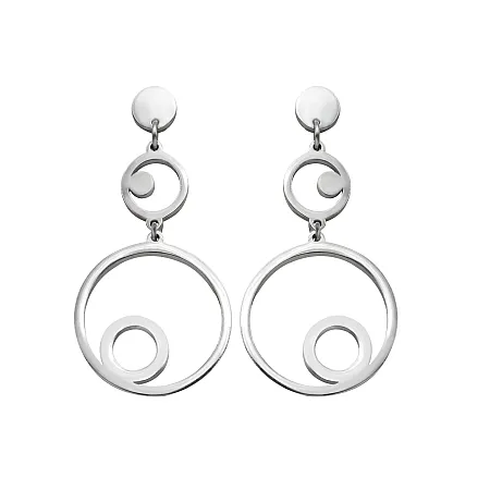 silverline, γυναικεία ,σκουλαρίκια, από, ανοξείδωτο ,ατσάλι,