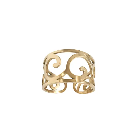 silverline,γυναικείο, δαχτυλίδι,,από ,ανοξείδωτο, ατσάλι, επίχρυσο