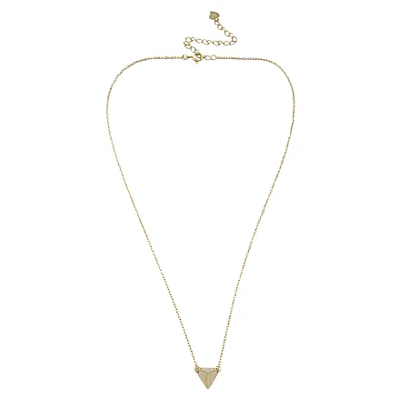 silverline, ασημένιο, γυναικείο, κολιέ με κίτρινο, επιχρύσωμα, 41+7,5cmExt.Chain,