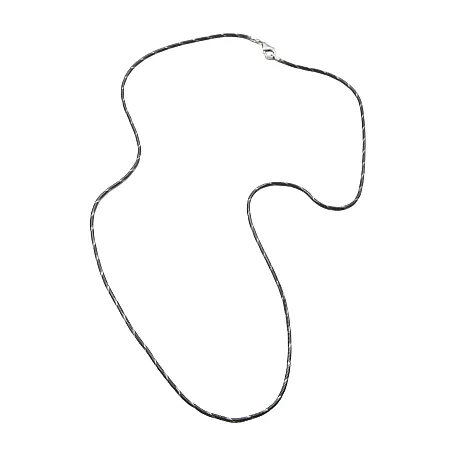 TRIBUTE, 925, ασημένια, στρόγγυλη, καδένα, unisex, 55cm, δίχρωμη, διαμανταρισμένη, "SNAKE", 1,8mm, οξειδωμένη με κίτρινο, επιχρύσωμα,