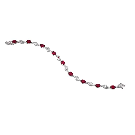 silverline, ασημένιο, γυναικείο, βραχιόλι με ζιργκόν, & άσπρο, επιπλατίνωμα,