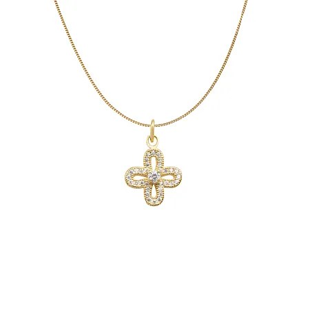 silverline, ασημένιο, γυναικείο, κολιέ με σταυρό, ζιργκόν, κίτρινο, επιχρύσωμα,