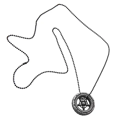 Κολιέ με ρόδα unisex από ανοξείδωτο ατσάλι, 80εκατοστά, TRIBUTE