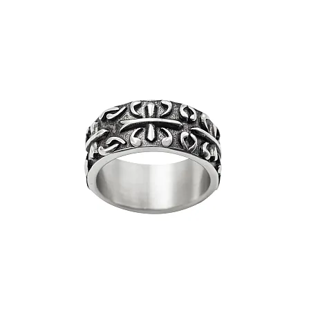 Ανδρικό δαχτυλίδι με σταυρό από ανοξείδωτο ατσάλι,TRIBUTE,0430693101