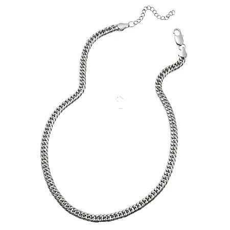 Αλυσίδα λαιμού, καδένα κολιέ unisex από ανοξείδωτο ατσάλι,51+5cm, TRIBUTE